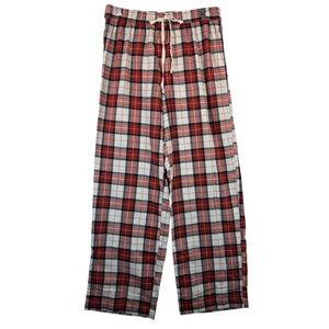 Banana Republic Cozy Flannel Plaid Lounge Pants Red‎ White Sm Christmas Cottage